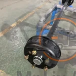 Ось прицепа (грузоподъемность 1800 кг) с барабанным тормозом 250 x 40