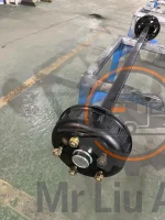 Ось прицепа (грузоподъемность 1800 кг) с барабанным тормозом 250 x 40
